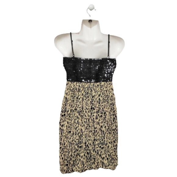 Light Cream Sparkly Glitter Mini Dress Size S or Petite - Picture 2 of 6